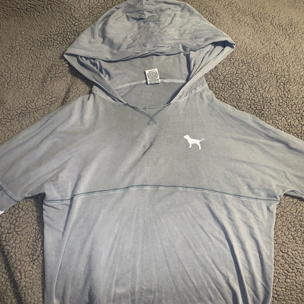 Grey Pink Hoodie